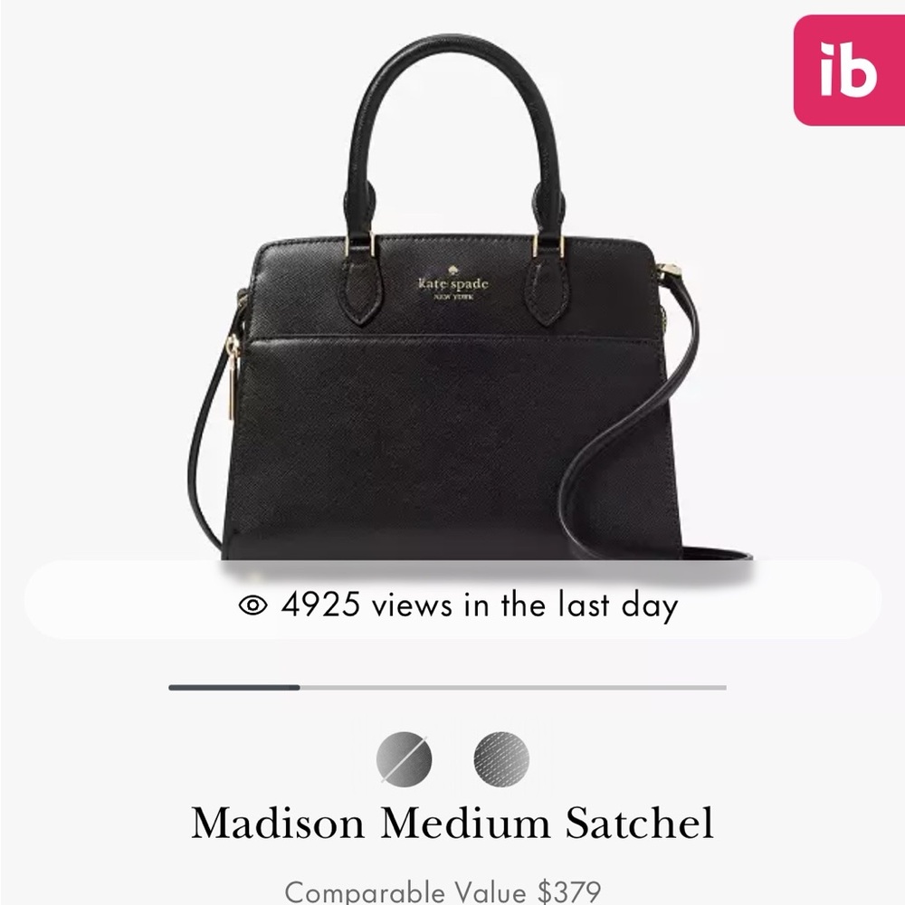 Kate Spade Black Madison Medium Satchel